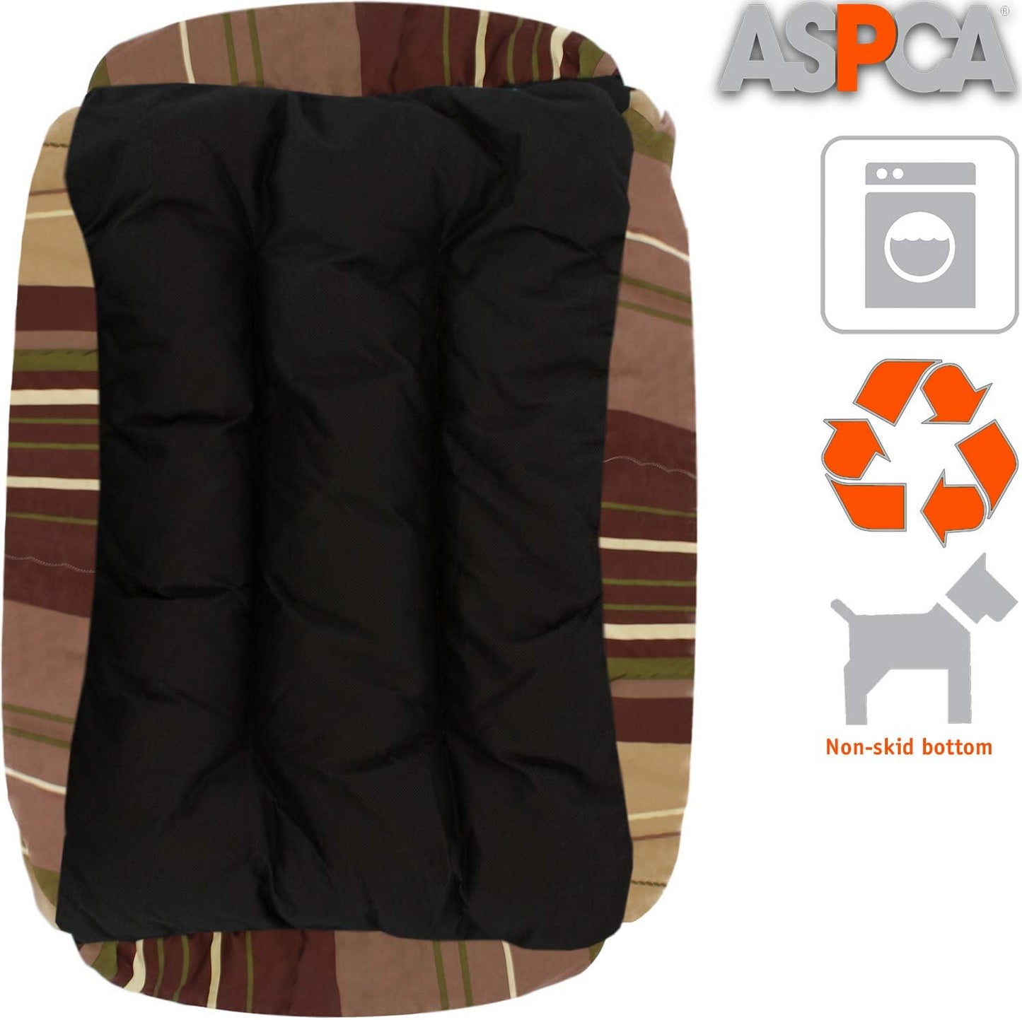 Microtech Dog Bed, for Small to Medium Pets, Brown