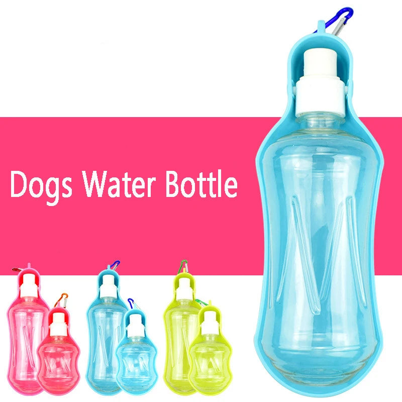 Water Bottle with Bowl for Pets, Outdoor Drinking Dispenser, Portable, Travel, Small and Medium Dogs, 250Ml, 500Ml