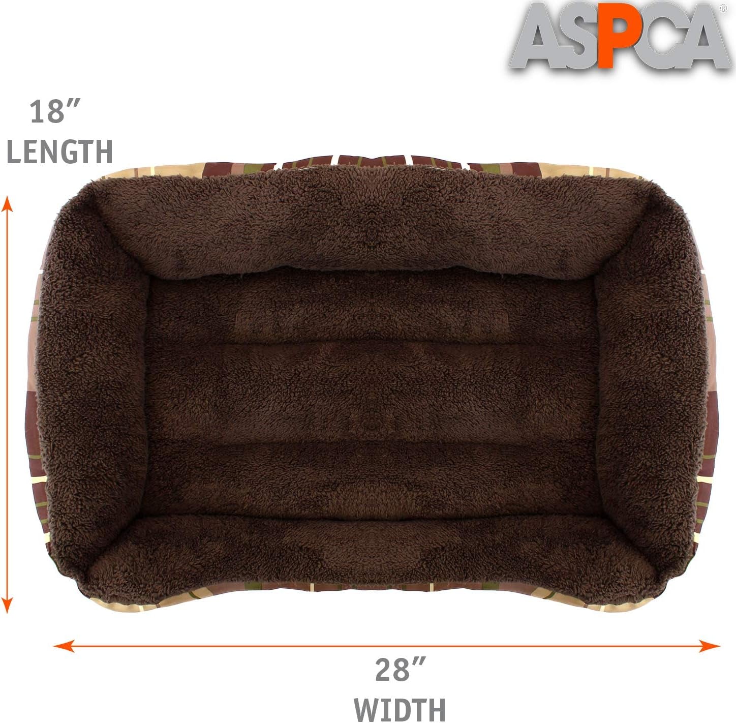 Microtech Dog Bed, for Small to Medium Pets, Brown