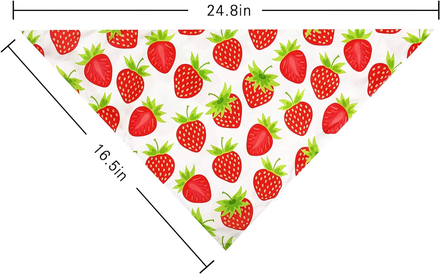 2 Pack Summer Dog Cat Bandana, Strawberry Watermelon Bandana for Small Medium Large Dogs Pets Puppies Pets (Strawberry/Watermelon)