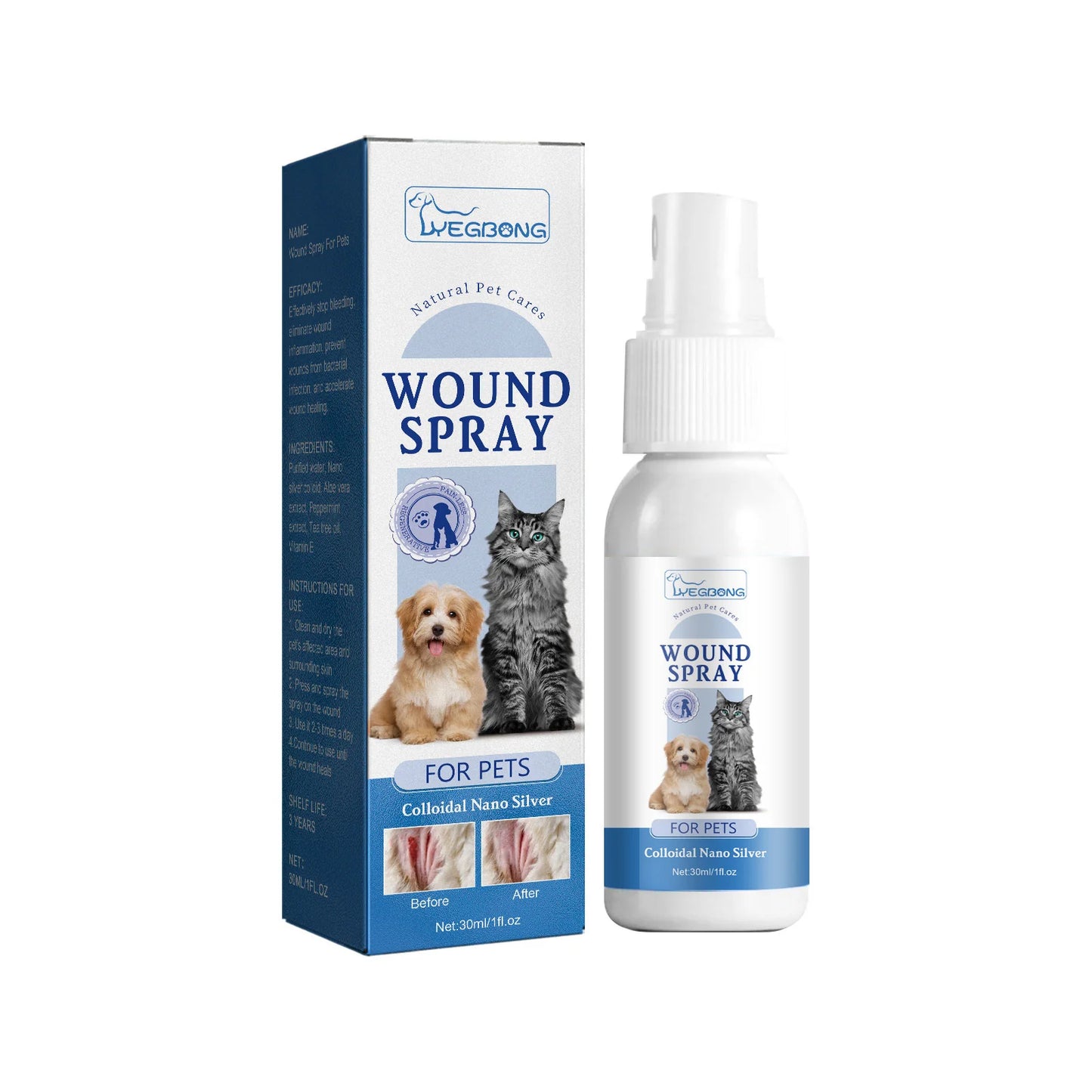 Animal Injury Healing Mist Soothes Pets Skin Issues