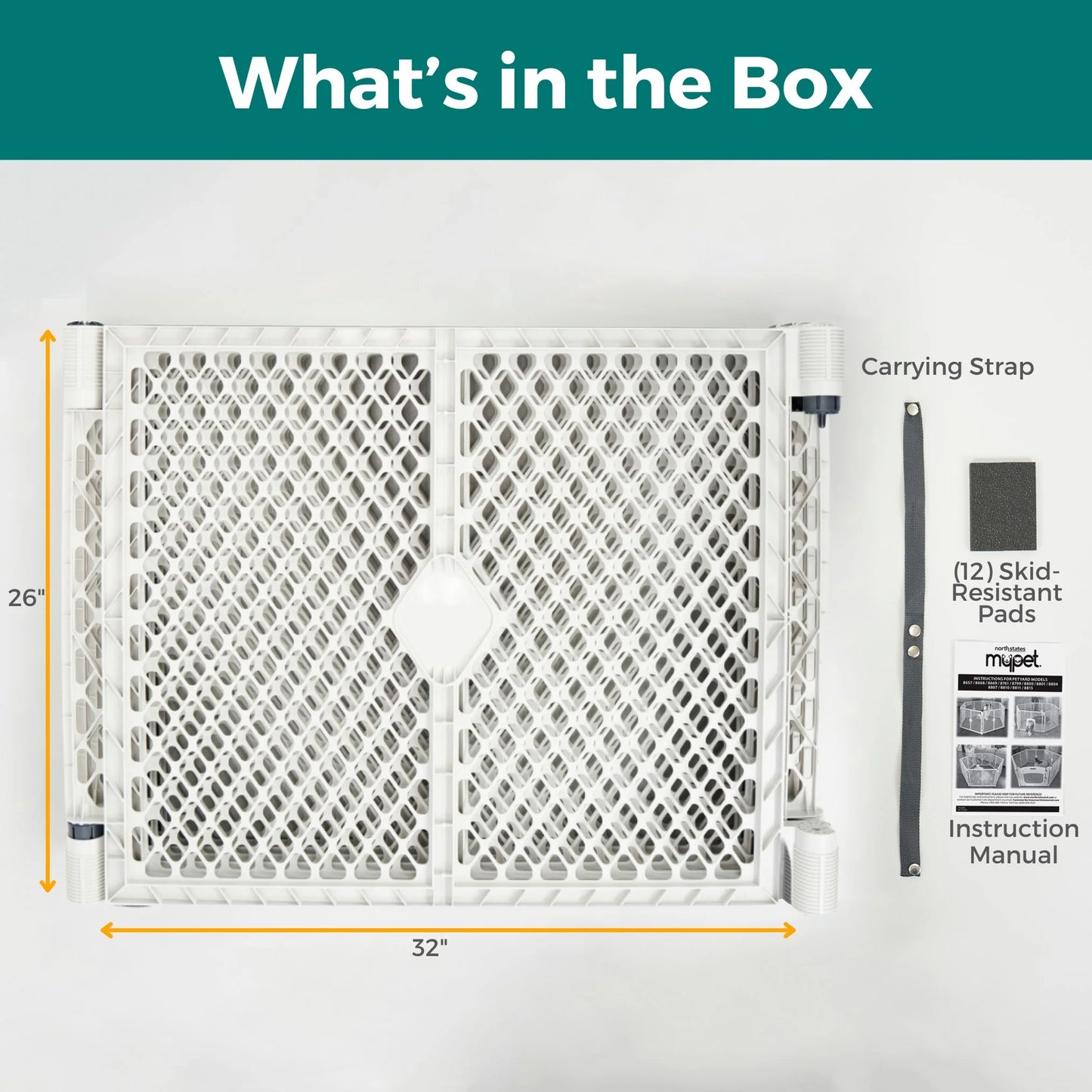 North States  Petyard Passage Yard for Pets, Gray Plastic