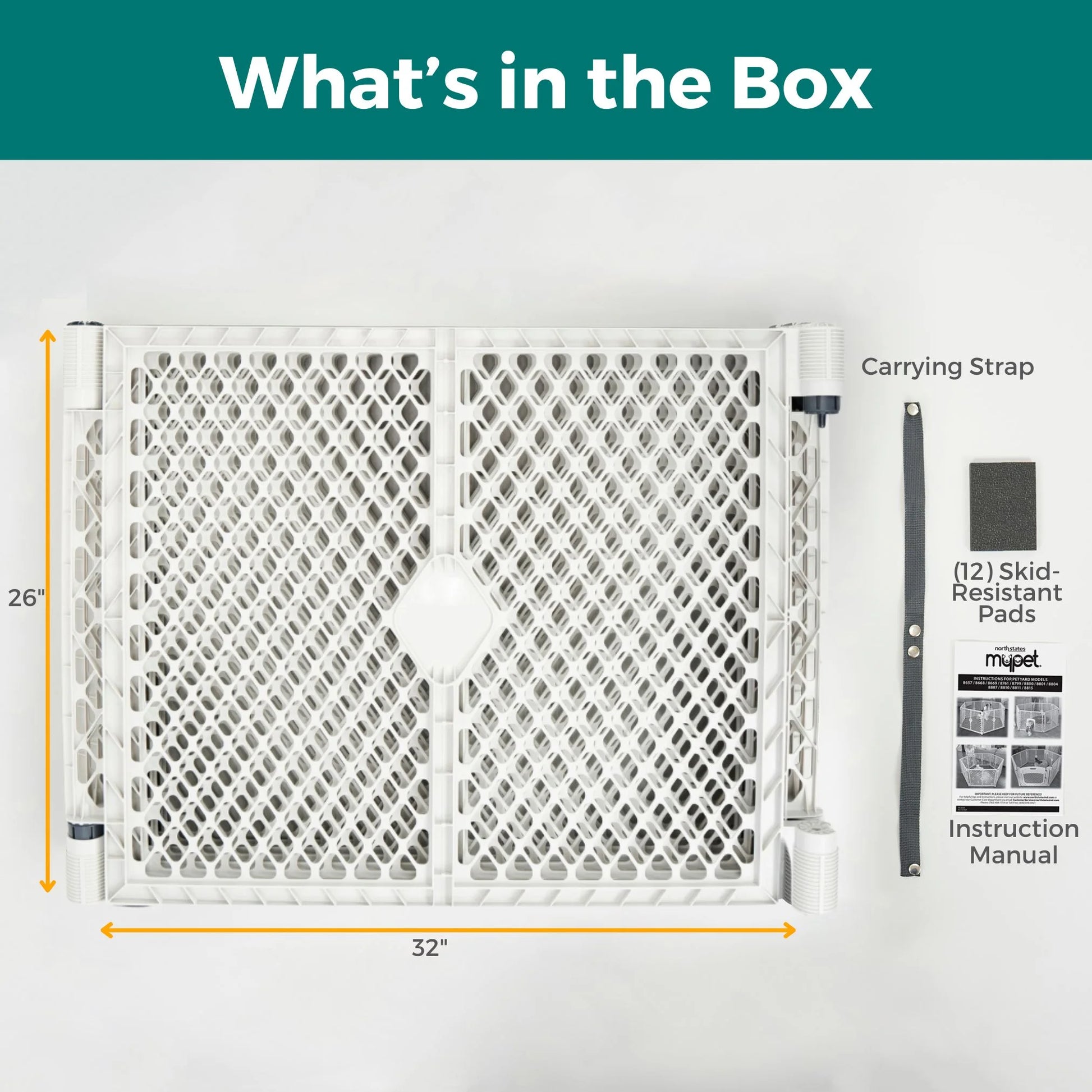 North States  Petyard Passage Yard for Pets, Gray Plastic