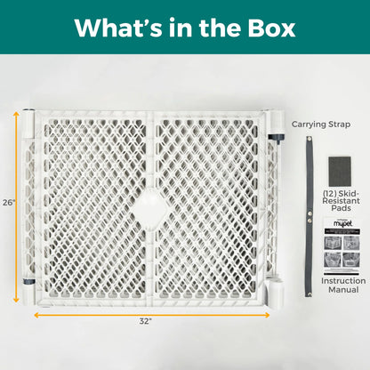 North States  Petyard Passage Yard for Pets, Gray Plastic