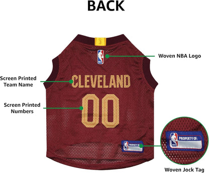 NBA CLEVELAND CAVALIERS DOG Jersey, X-Large - Tank Top Basketball Pet Jersey