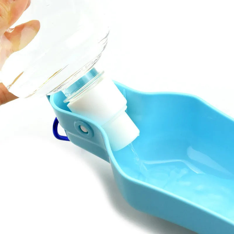 Water Bottle with Bowl for Pets, Outdoor Drinking Dispenser, Portable, Travel, Small and Medium Dogs, 250Ml, 500Ml