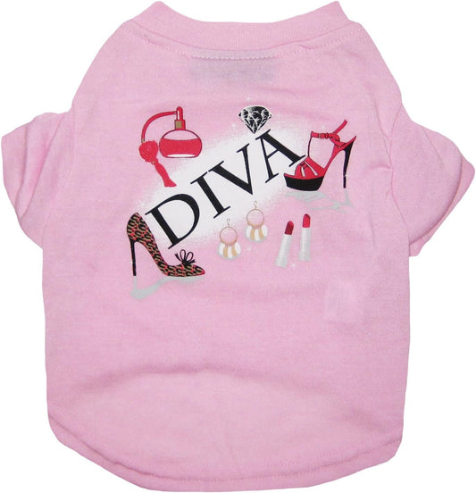 "Diva" Pet Tee Shirt, Small