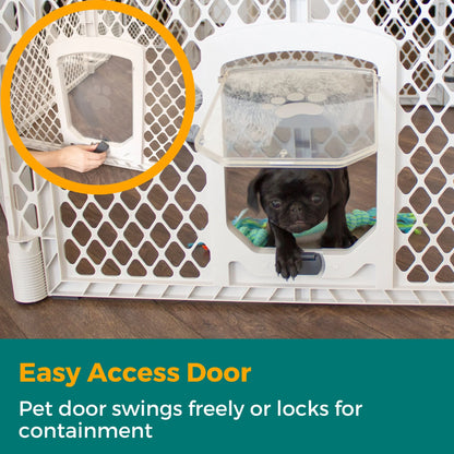 North States  Petyard Passage Yard for Pets, Gray Plastic