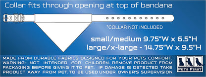 BRW-3217-L-XL MLB Milwaukee Brewers Reversible Pet Bandana, Large/X-Large, MLB Team Color